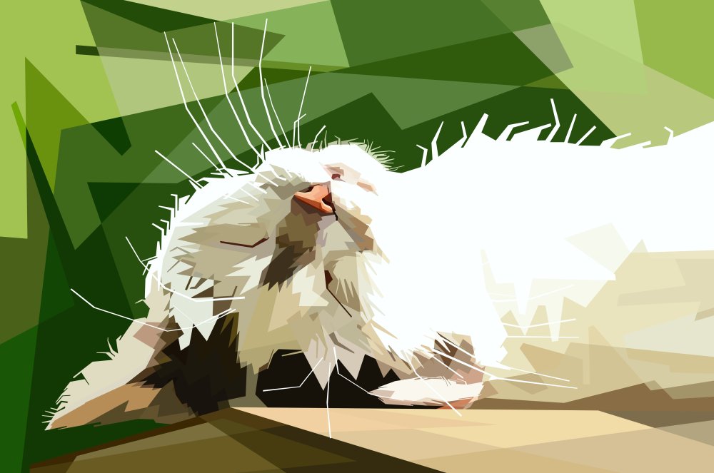 Животные абстракция геометрия