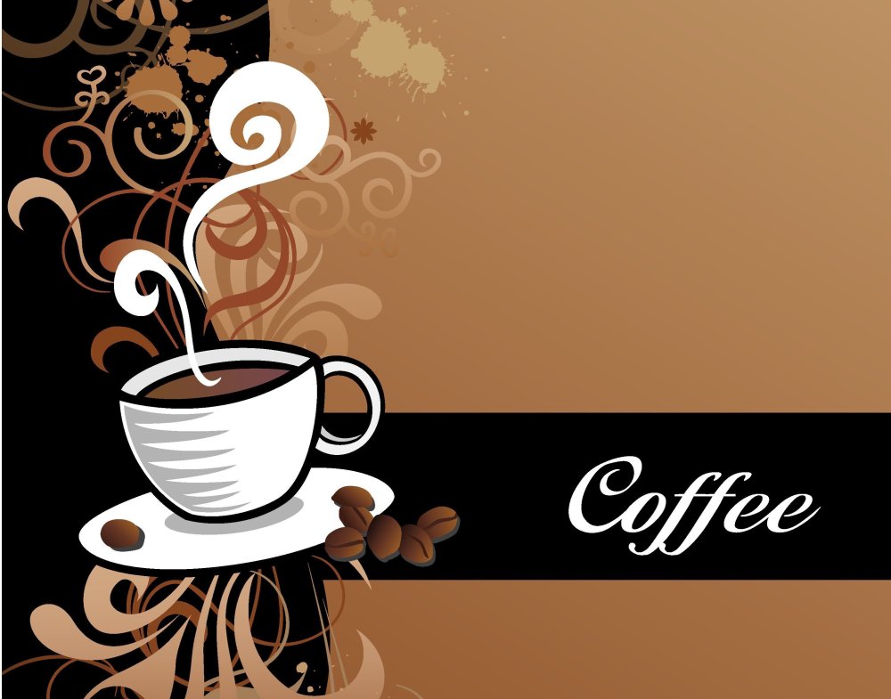 Фон для кофейни