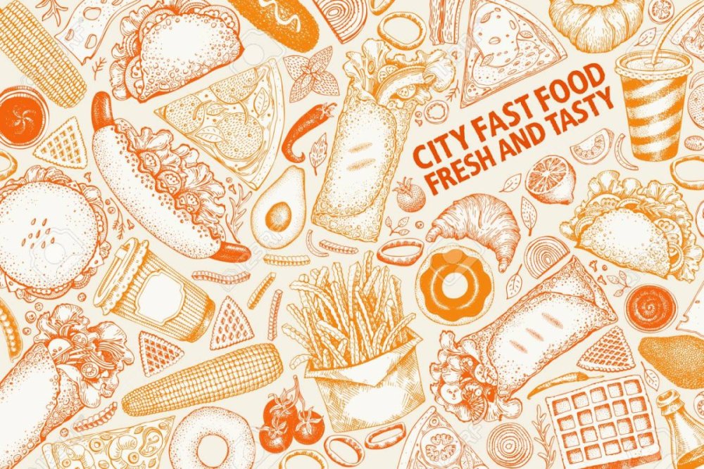 Фон для фаст фуда