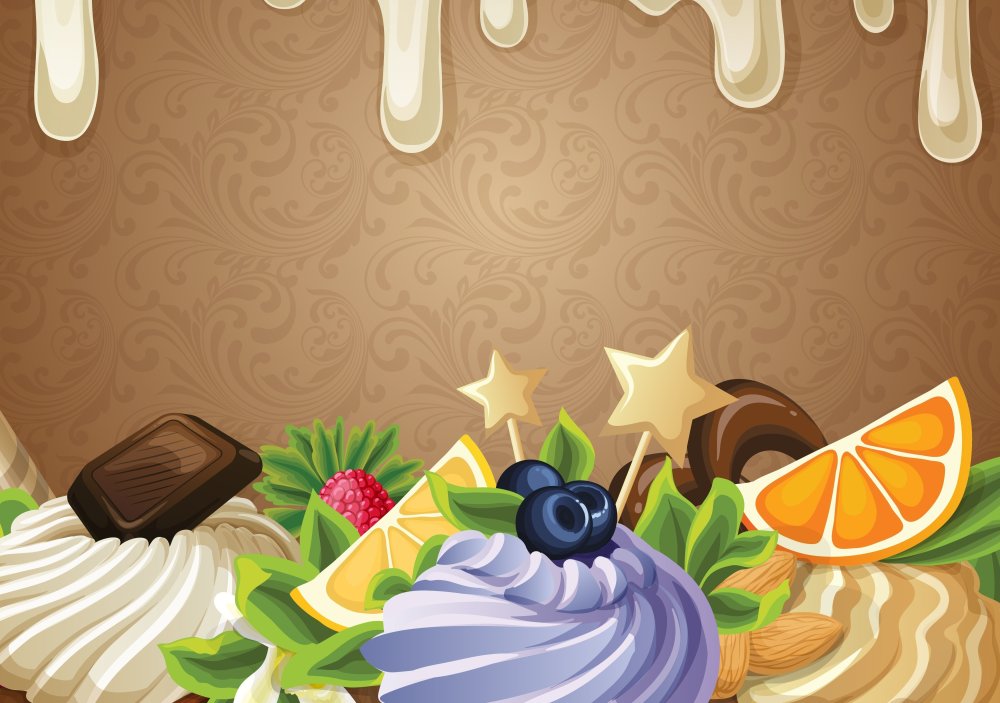 Кондитерские изделия фон