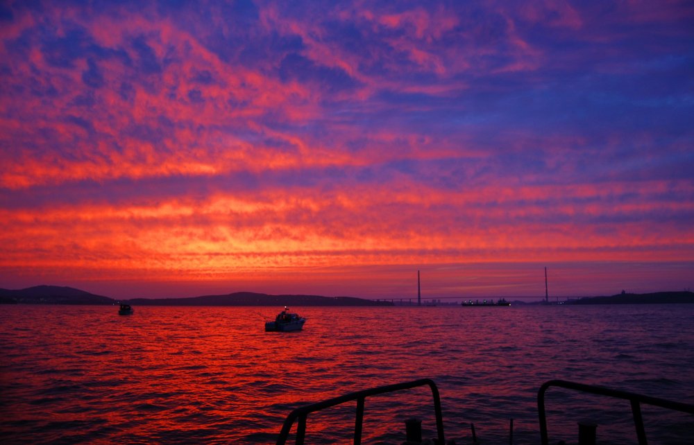 Владивосток море закат