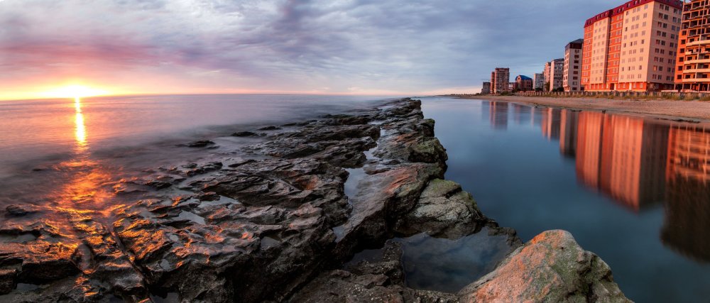 Махачкала берег Каспия