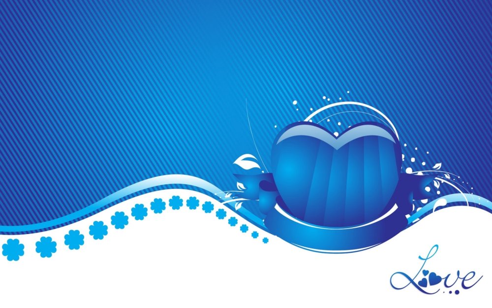 Голубые обои