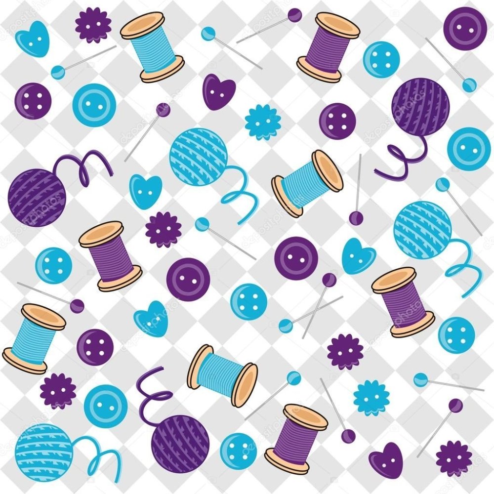 Рукоделие фон вектор