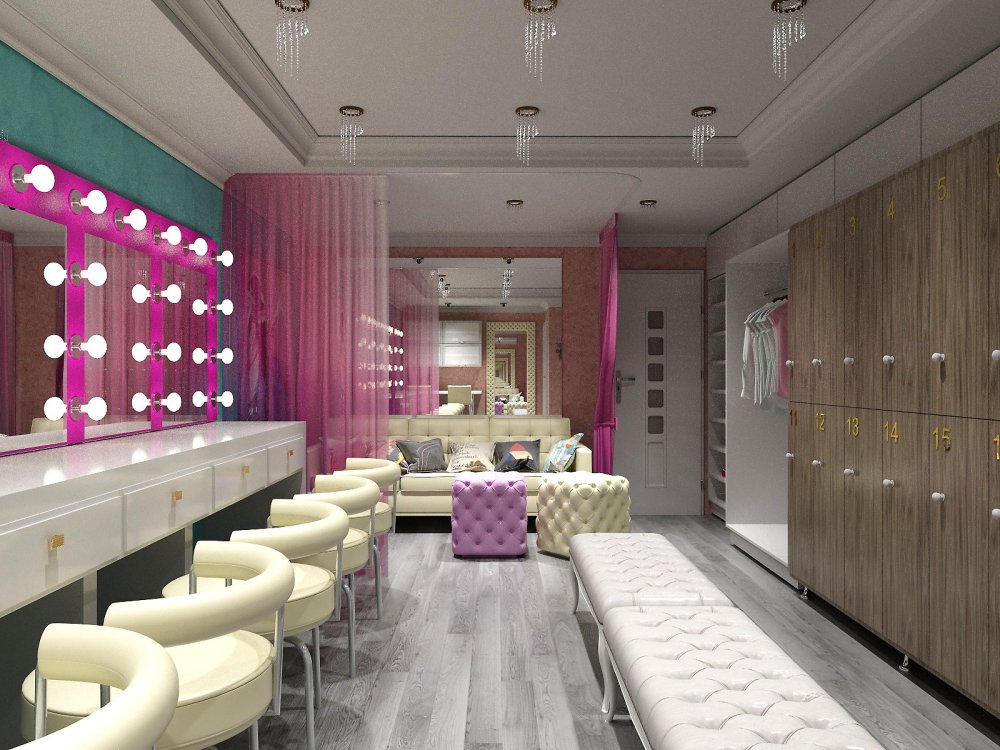 Гримерка интерьер