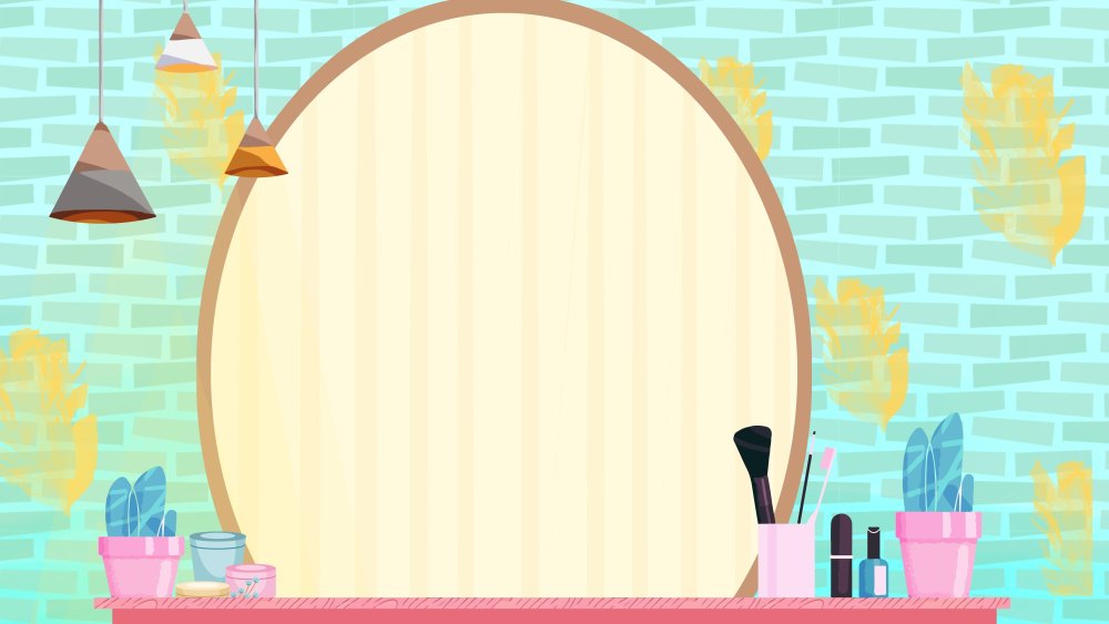 Косметика на розовом фоне