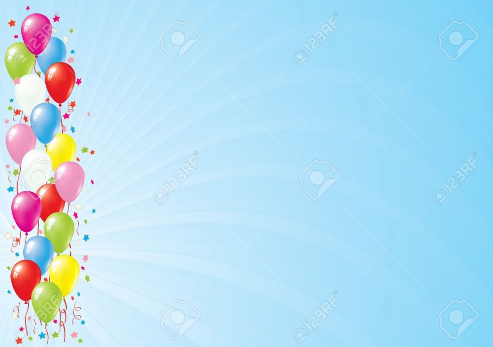 Горизонтальный фон с шарами