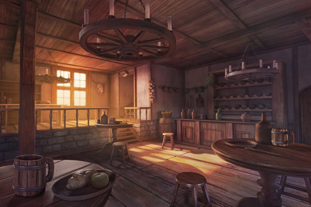 Постоялый двор арт таверна фэнтези арт