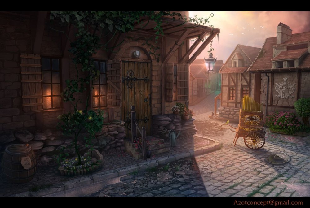 Улицы города фэнтези