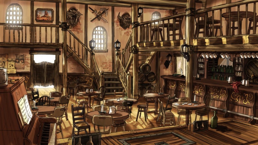 Салун бар дикий Запад