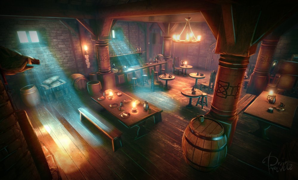 Комната в стиле таверны