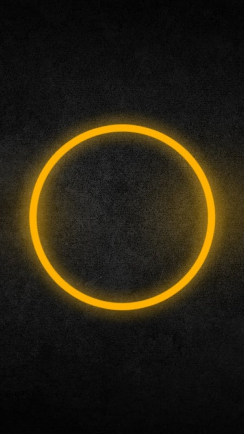 Зеленый неоновый круг