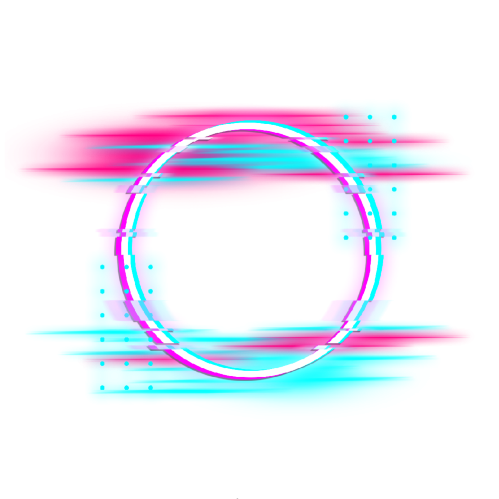 Неоновая обводка без фона