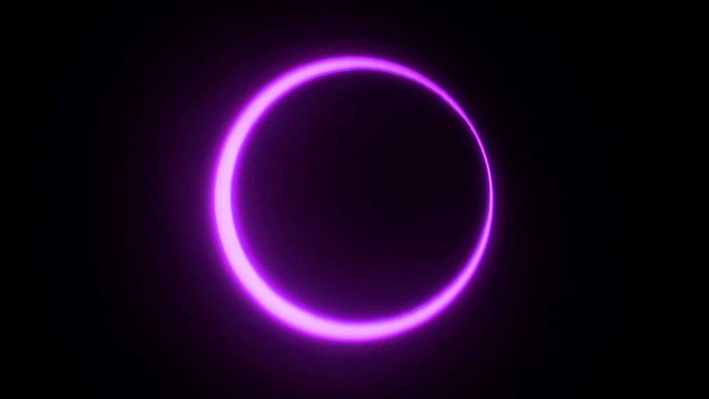 Фиолетовый круг неон