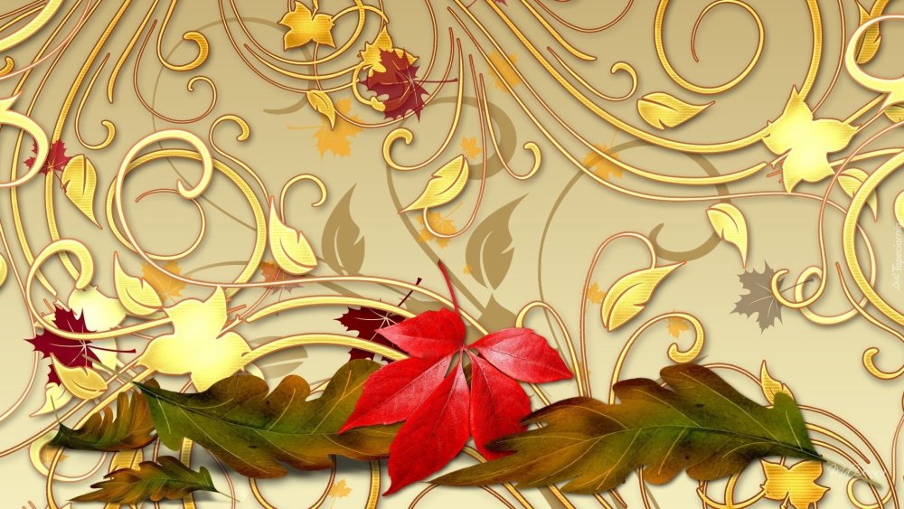 Золотистые цветы фон