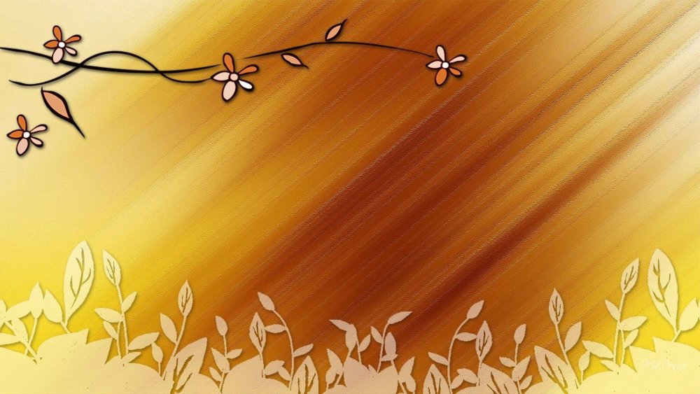 Рисунок на золотом фоне