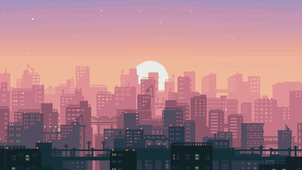 Пиксельные задние фоны