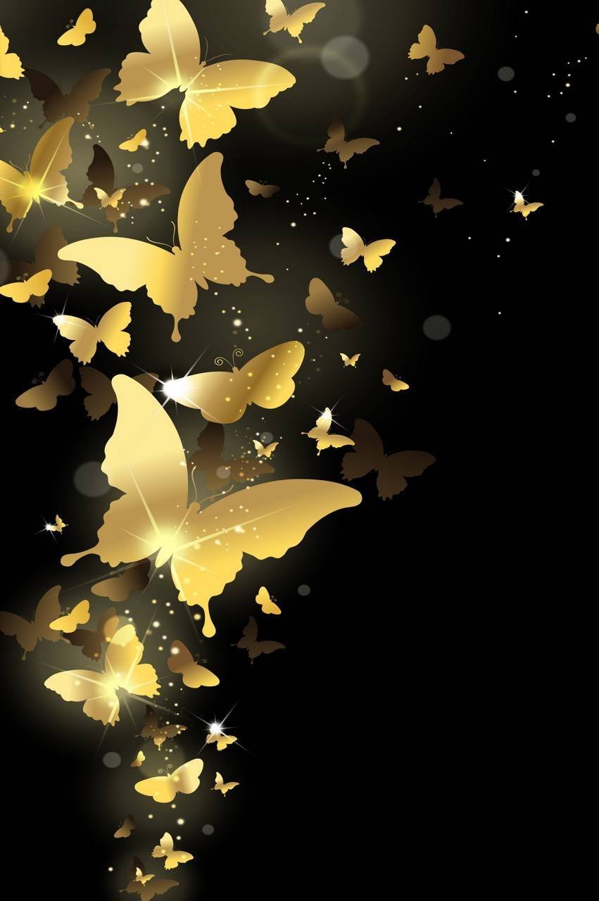 Красивые узоры на черном фоне