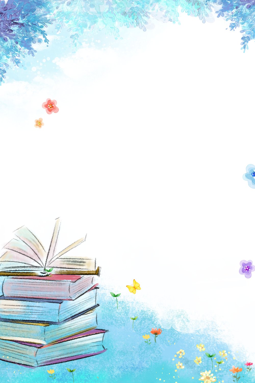 Фон с книгами для текста