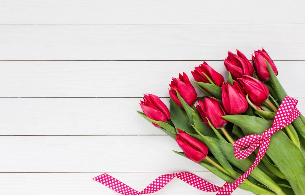 Визитка тюльпаны