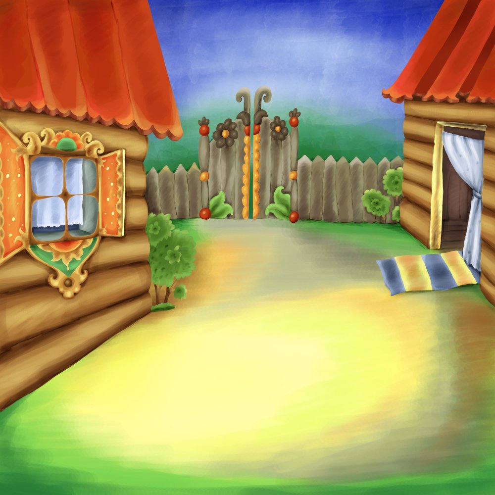 Мультяшный заборчик