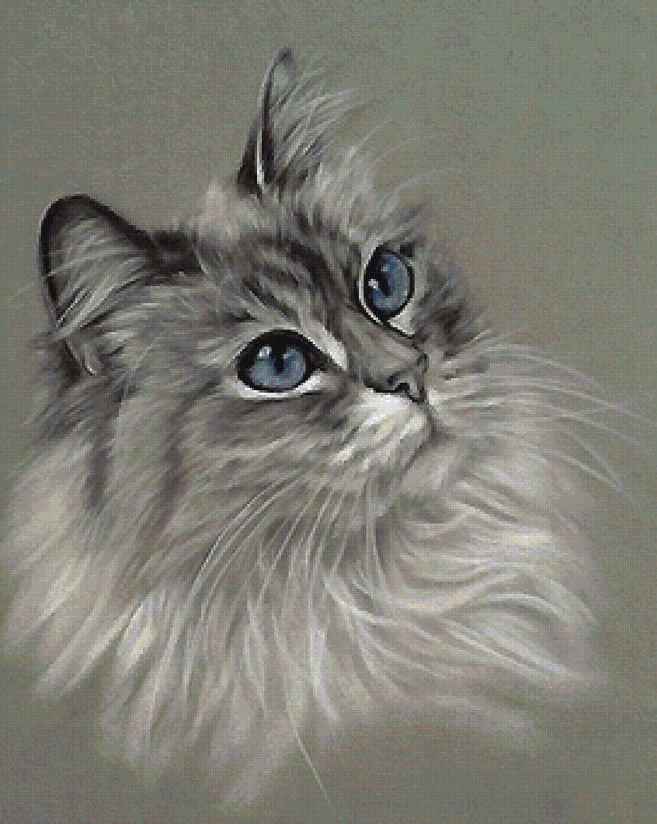 Котики пастелью