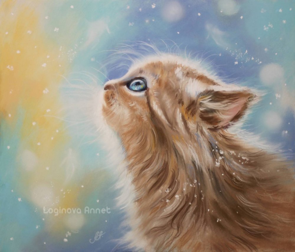 Аннет Логинова картины коты