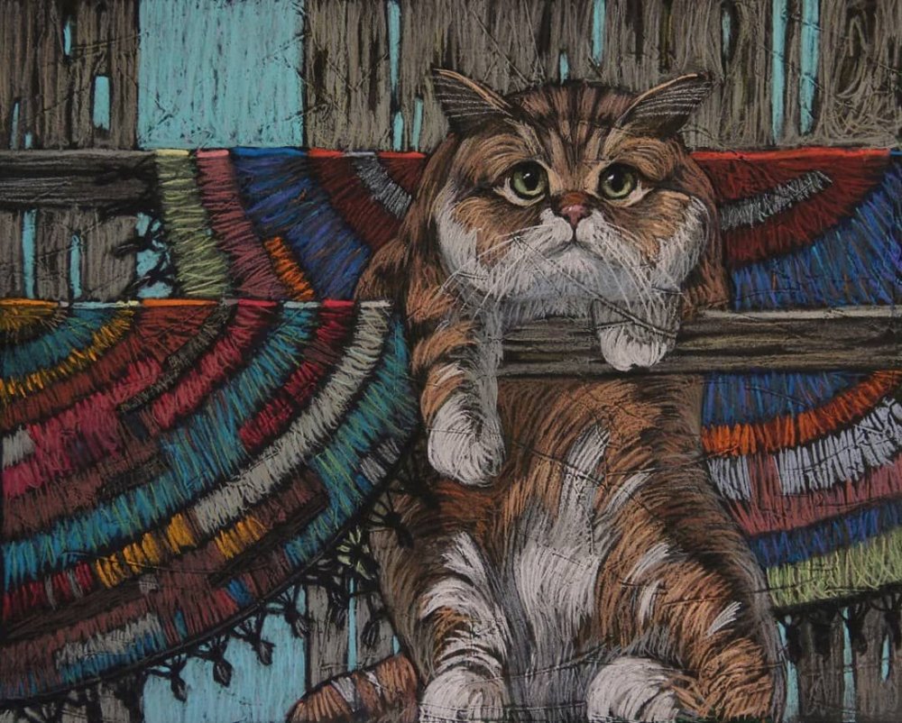 Коты пастелью Наталья Леонова