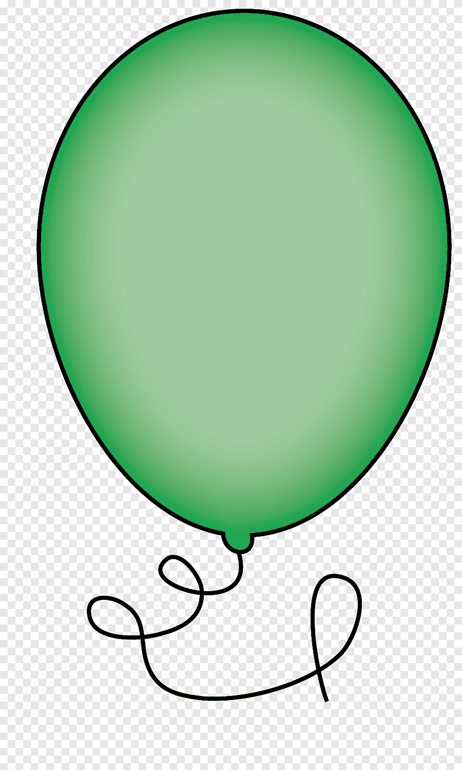 Зеленый шарик на прозрачном фоне