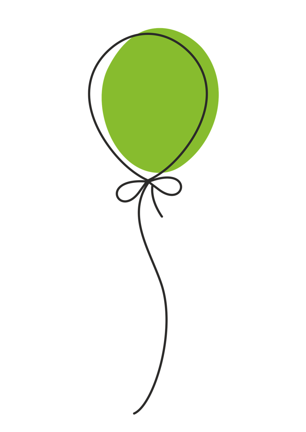 Зеленый шарик на прозрачном фоне