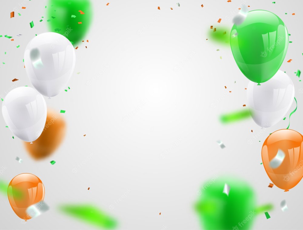 Воздушные шары на зеленом фоне