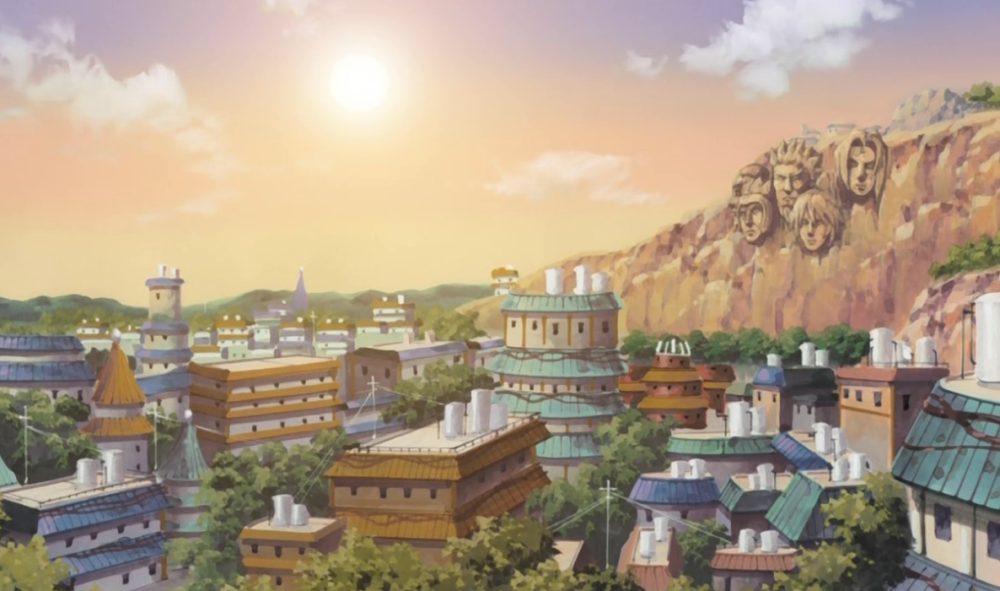 Наруто город Коноха