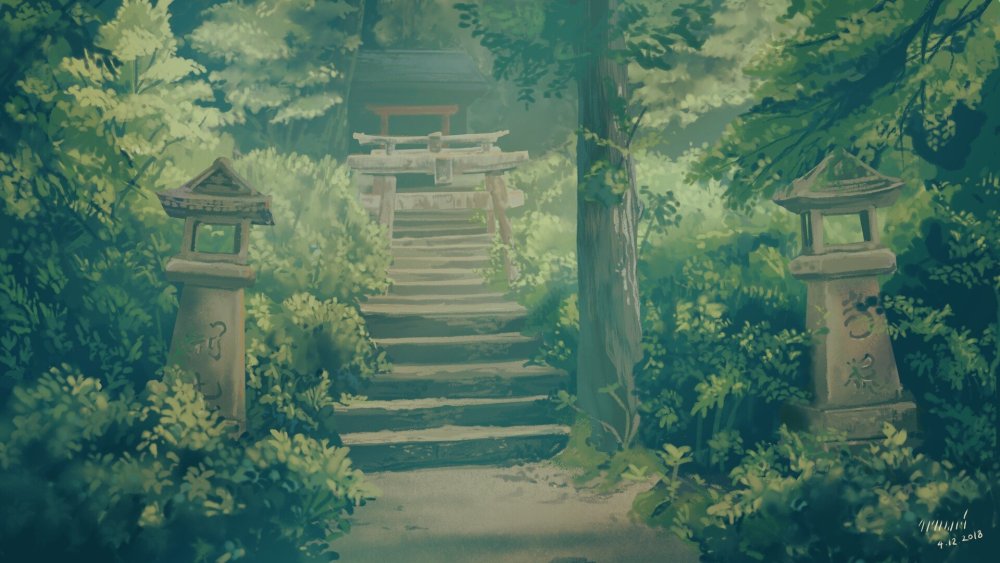 Наруто Коноха лес