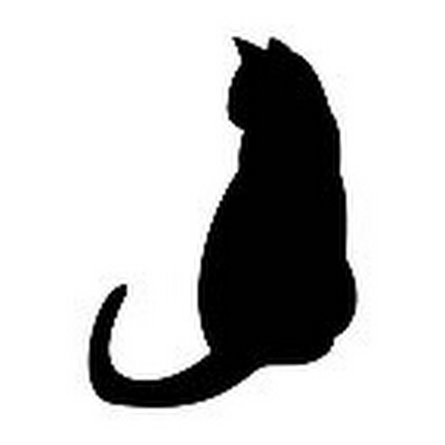 Силуэт кошки сбоку