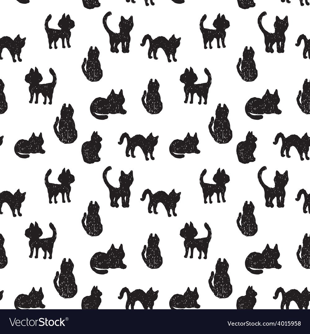 Котики много черно белые