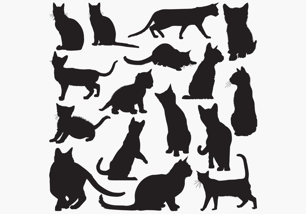 Силуэт бенгальской кошки