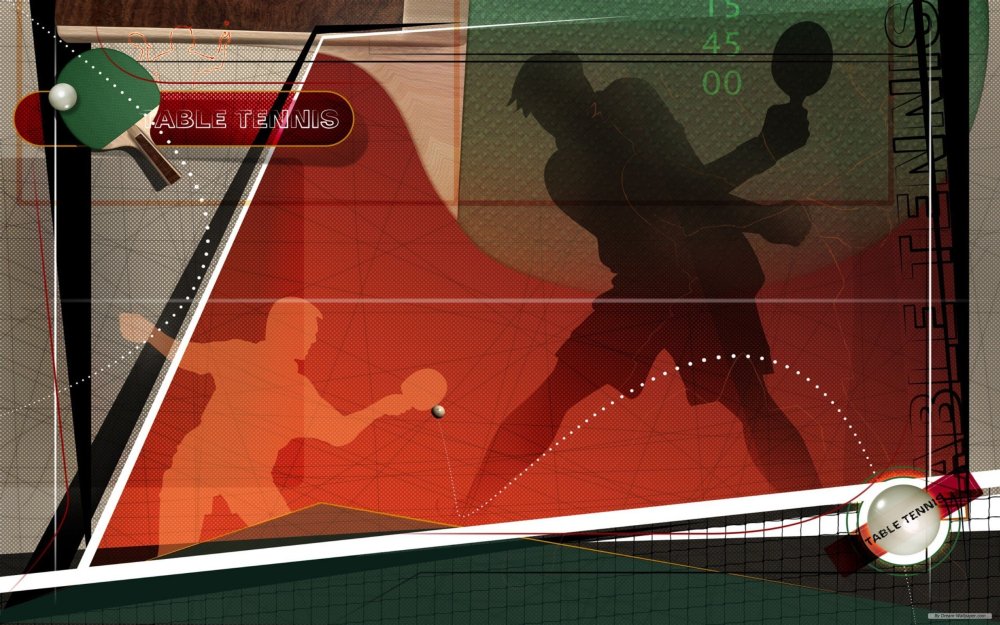 Настольный теннис баннер