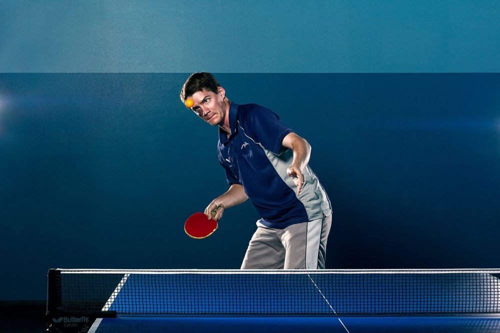 Настольный теннис фотоклипарт