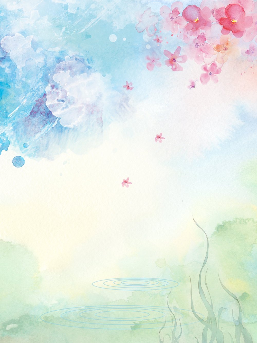 Красивый акварельный фон