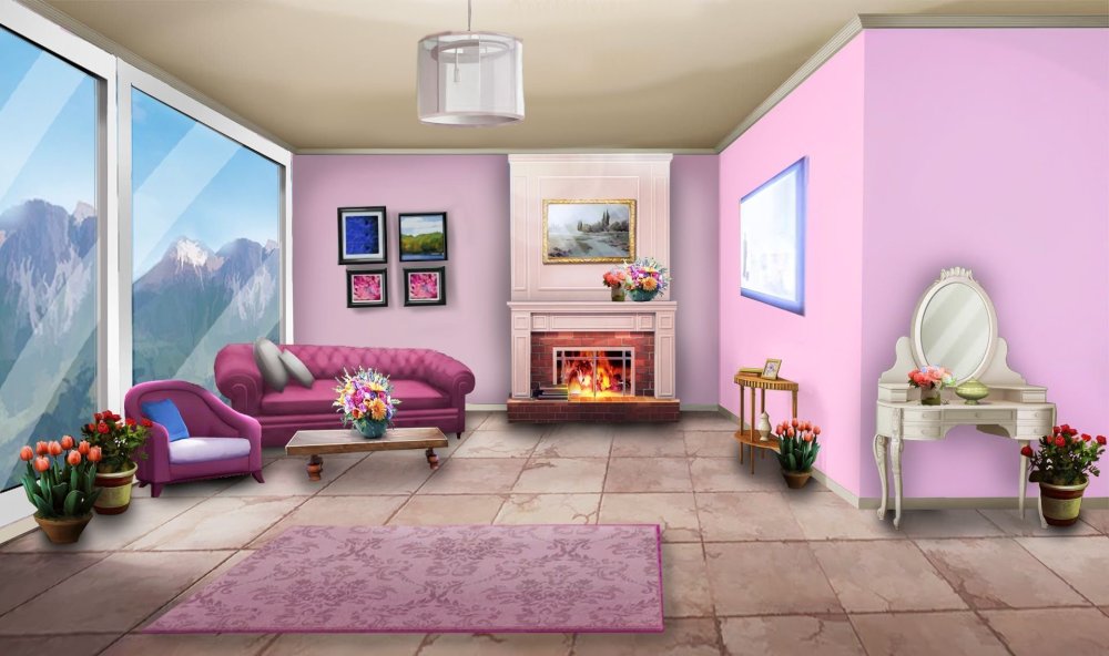 Комната для фотошопа гостиная