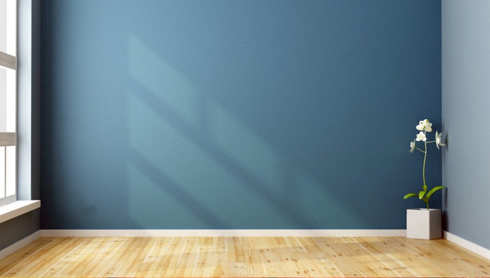 Однотонная стена