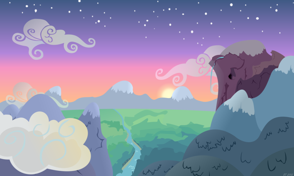 Пони фон небо