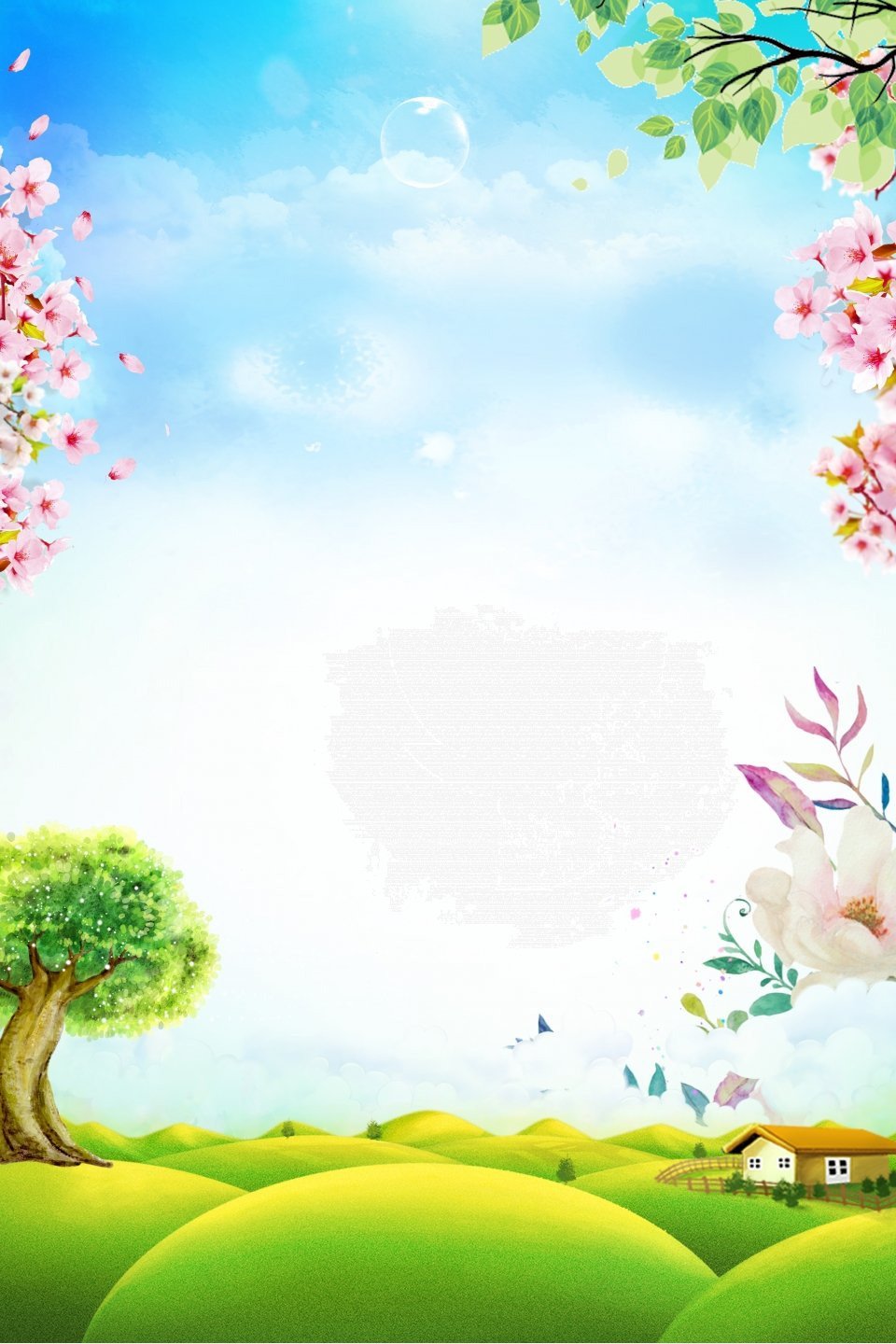 Фон Весна для детей