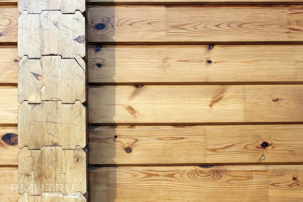 Стена из деревянного бруса