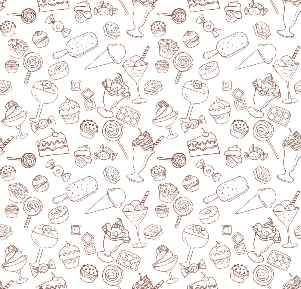 Кондитерский паттерн бесшовный