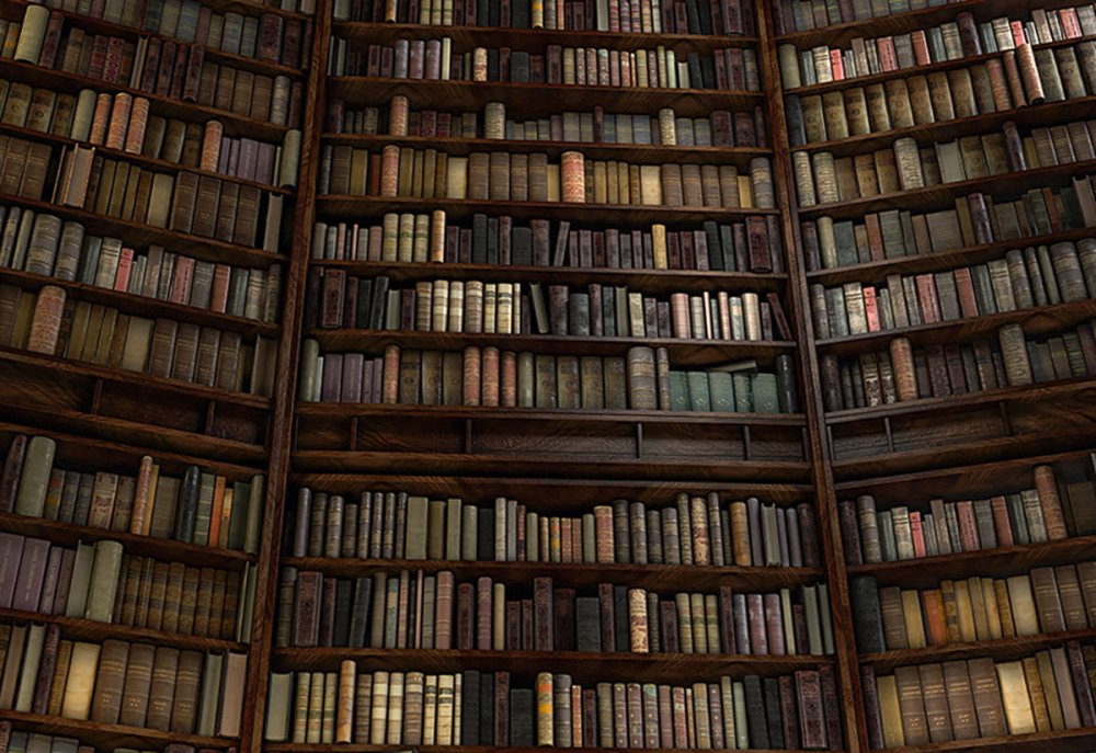 Книжная полка с книгами