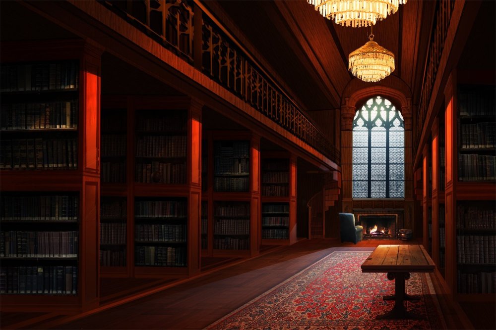 Геншин библиотека фон