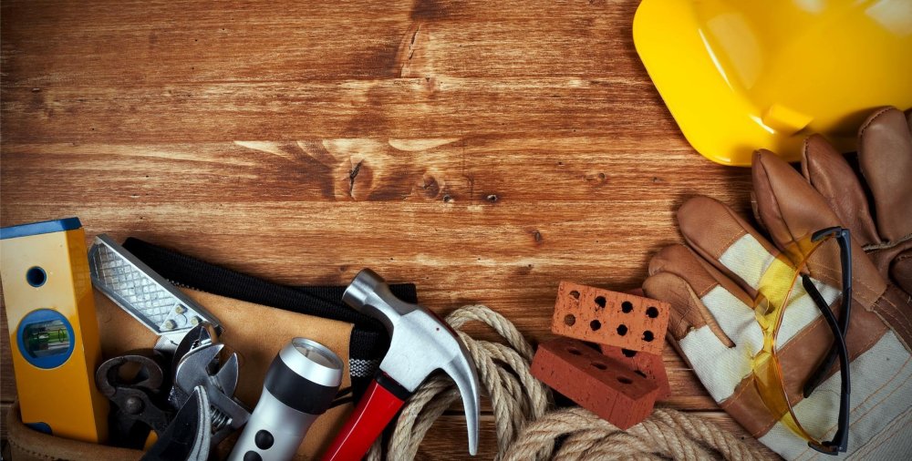 Строительные и отделочные материалы фон