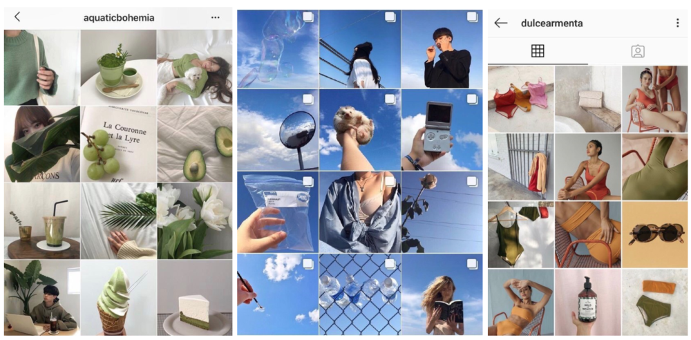 Зеленые абстрактные фигуры