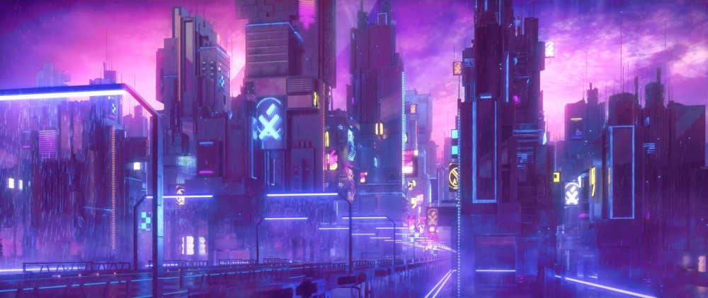 Cyberpunk City неон